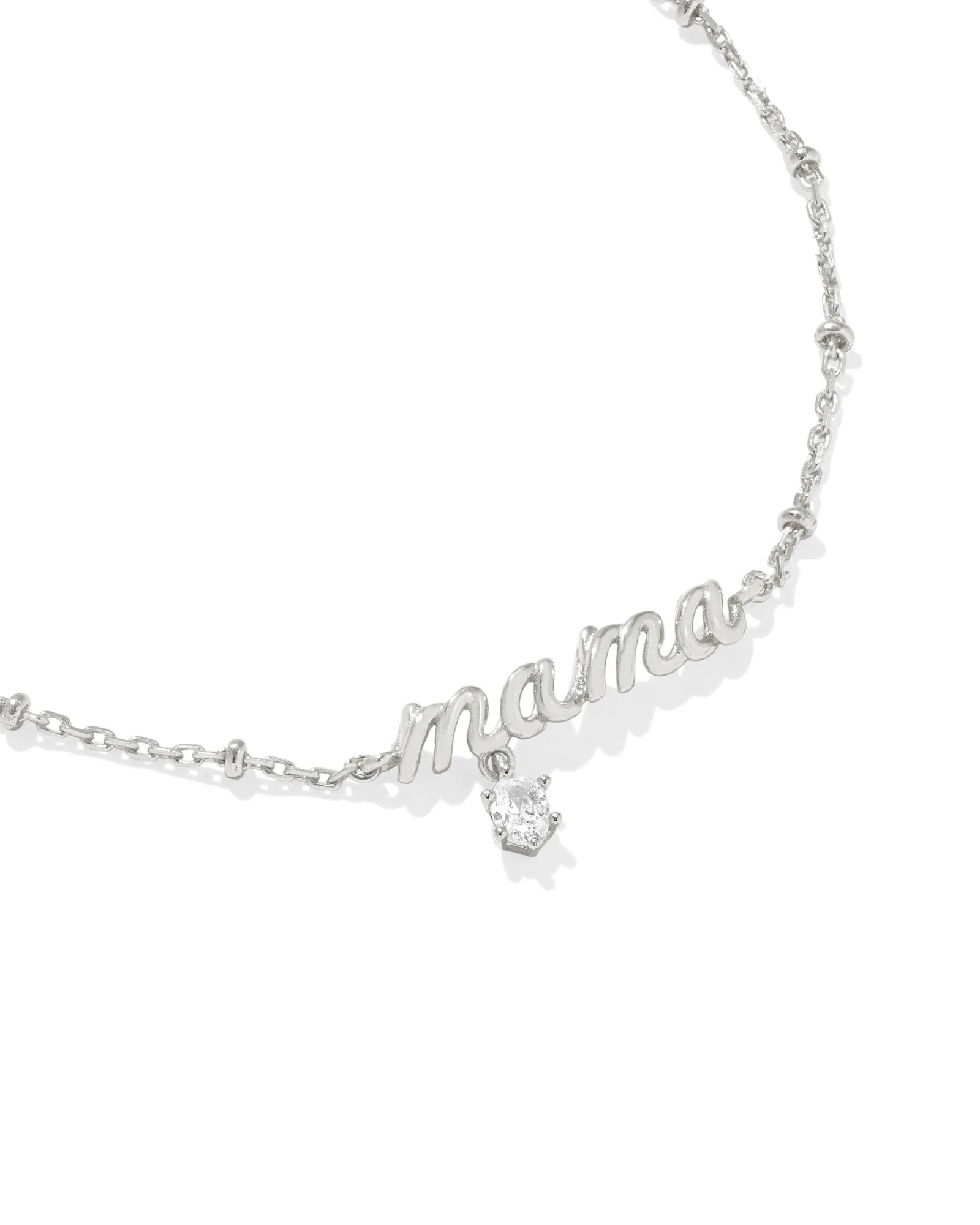 Kendra Scott Mama Crystal Delicate Bracelet - Silver-Plated - Image 2
