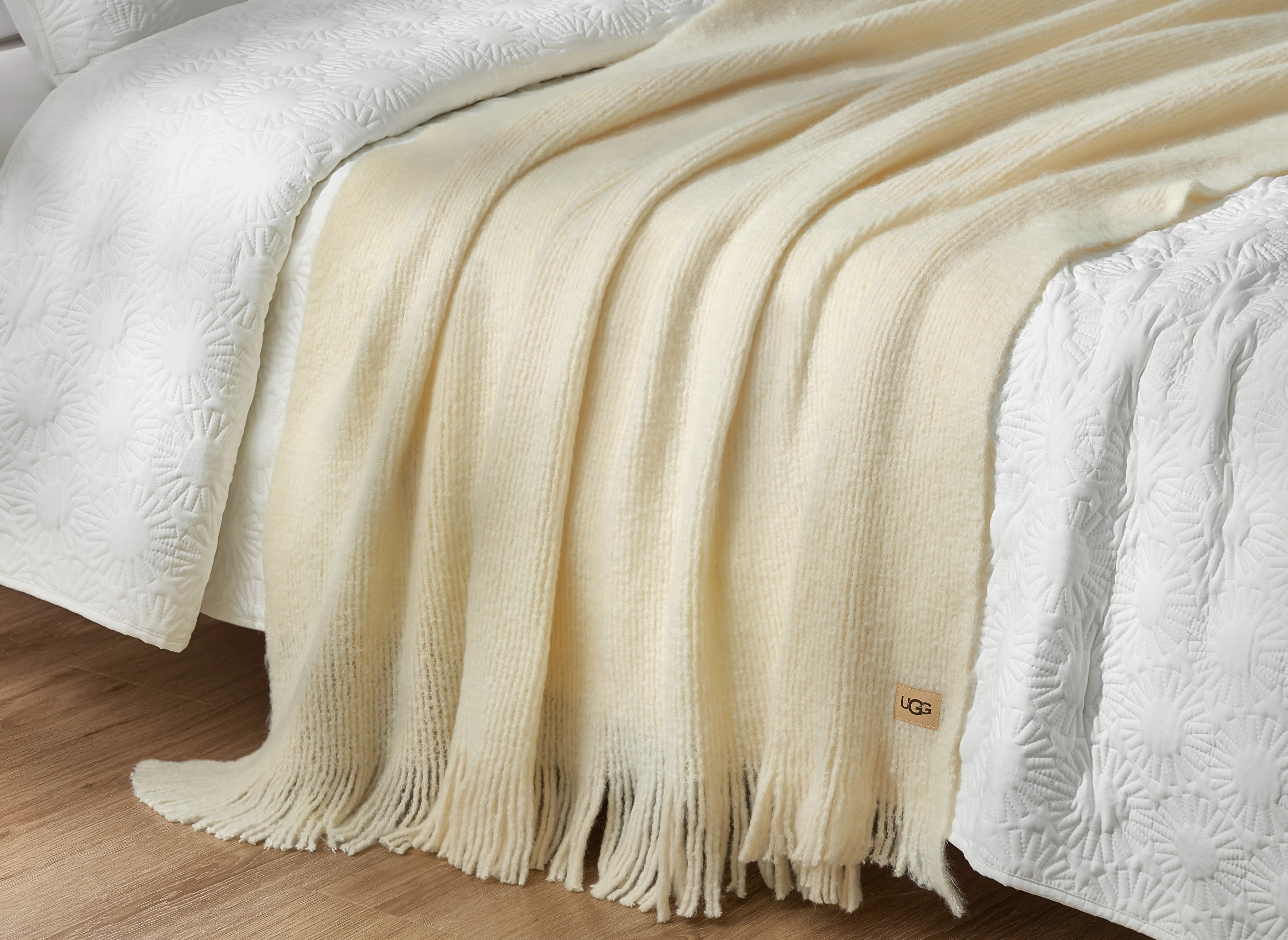 UGG Margot Knit Throw Blanket - Yellow Chick - Image 4