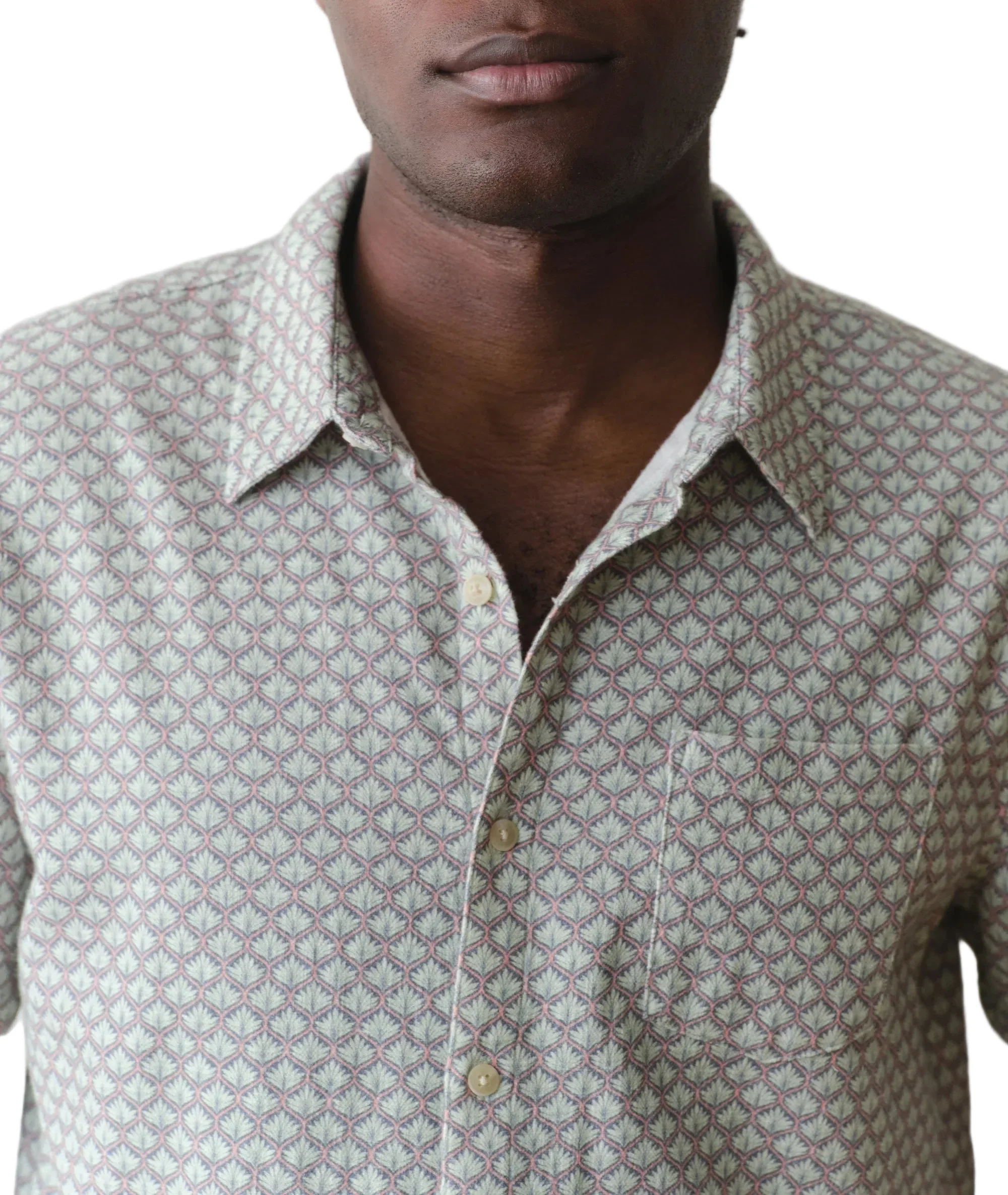 Marine Layer Mens Stretch Selvage Short Sleeve Shirt - Image 4