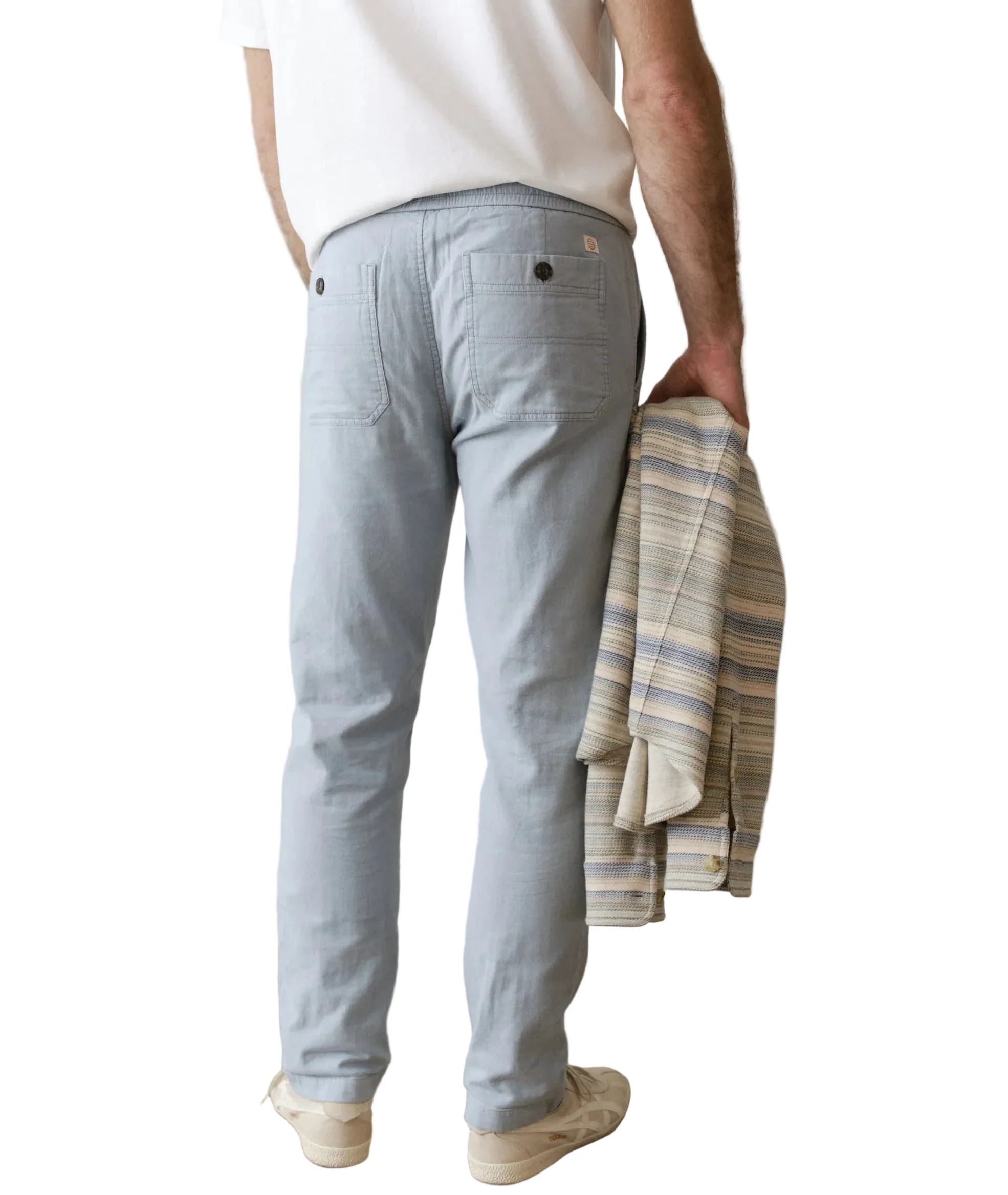 Marine Layer Mens Saturday Slim Straight Stretch Beach Pants - Image 3