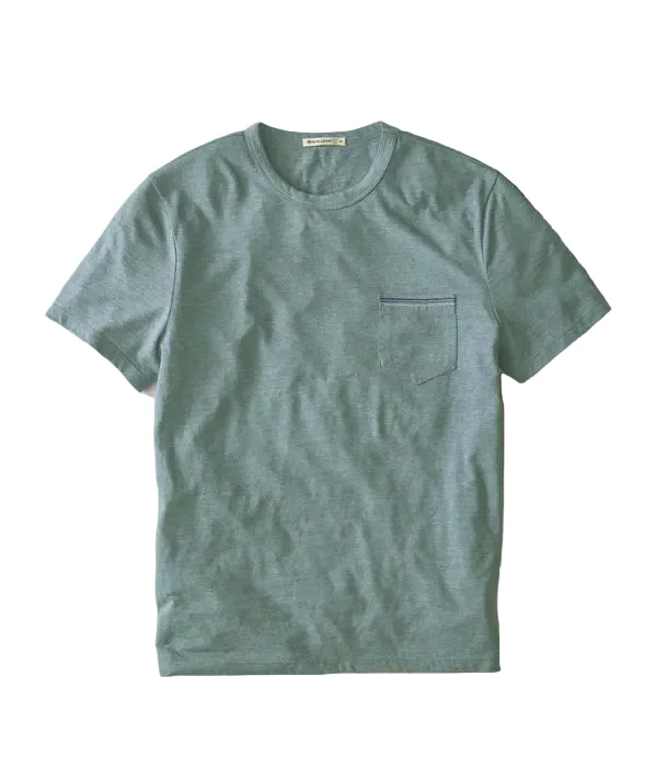 Marine Layer Mens Signature Embroidered Pocket Short Sleeve T-Shirt