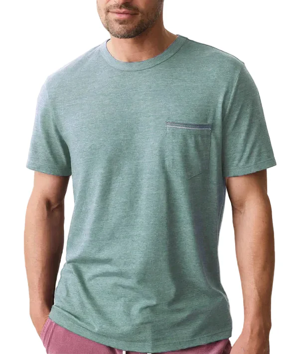 Marine Layer Mens Signature Embroidered Pocket Short Sleeve T-Shirt - Image 3