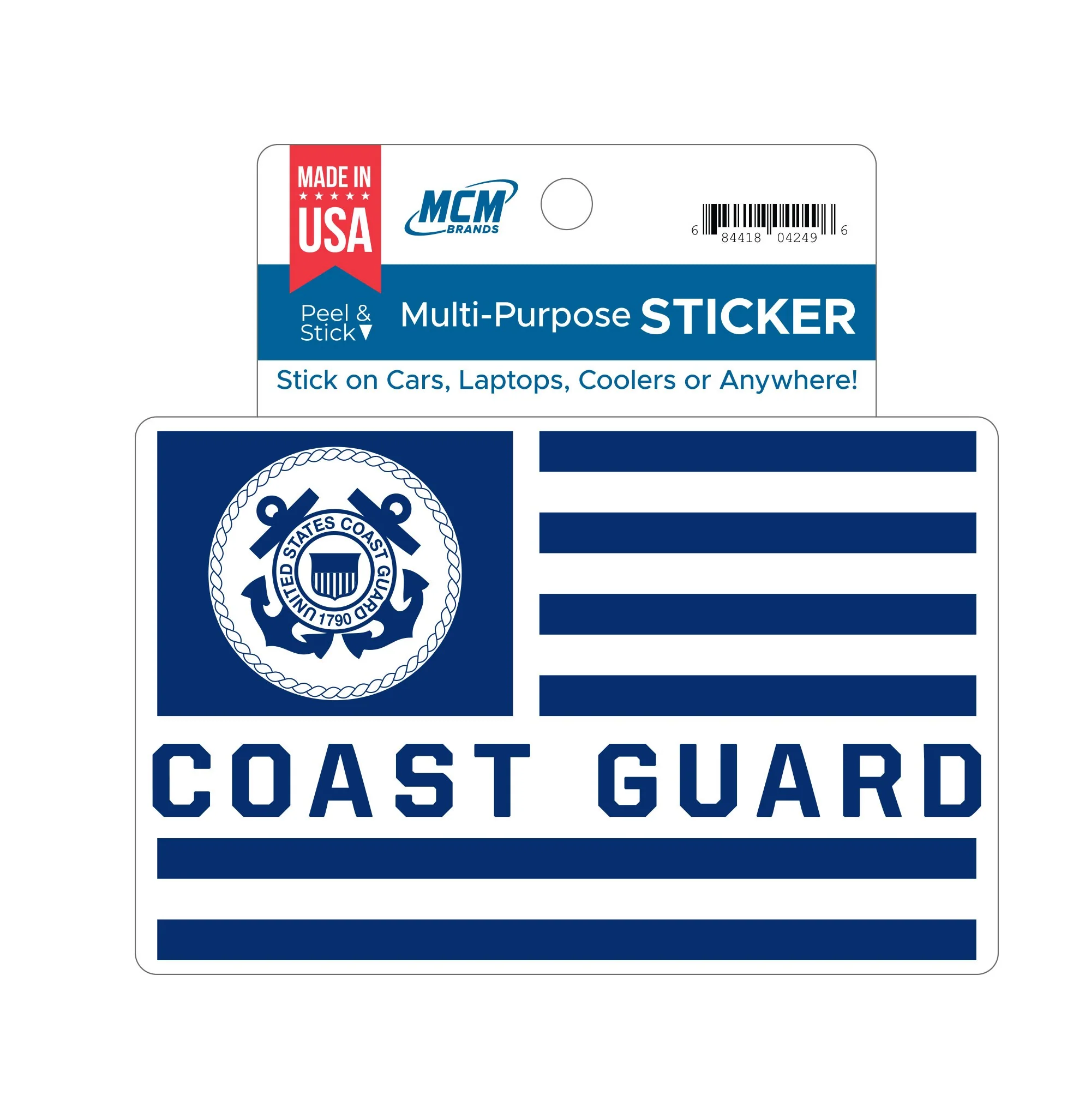 MCM Coast Guard Flag Sticker