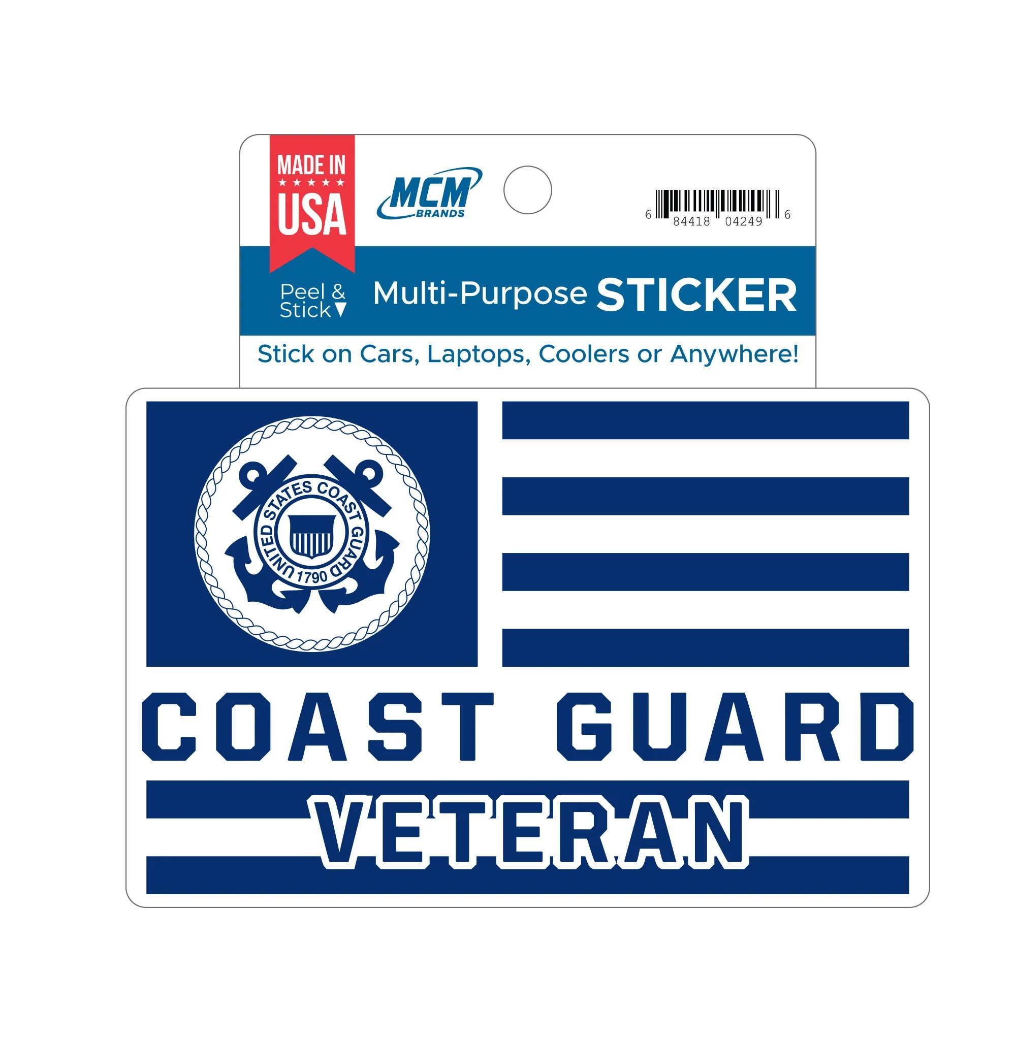 MCM Coast Guard Veteran Sticker