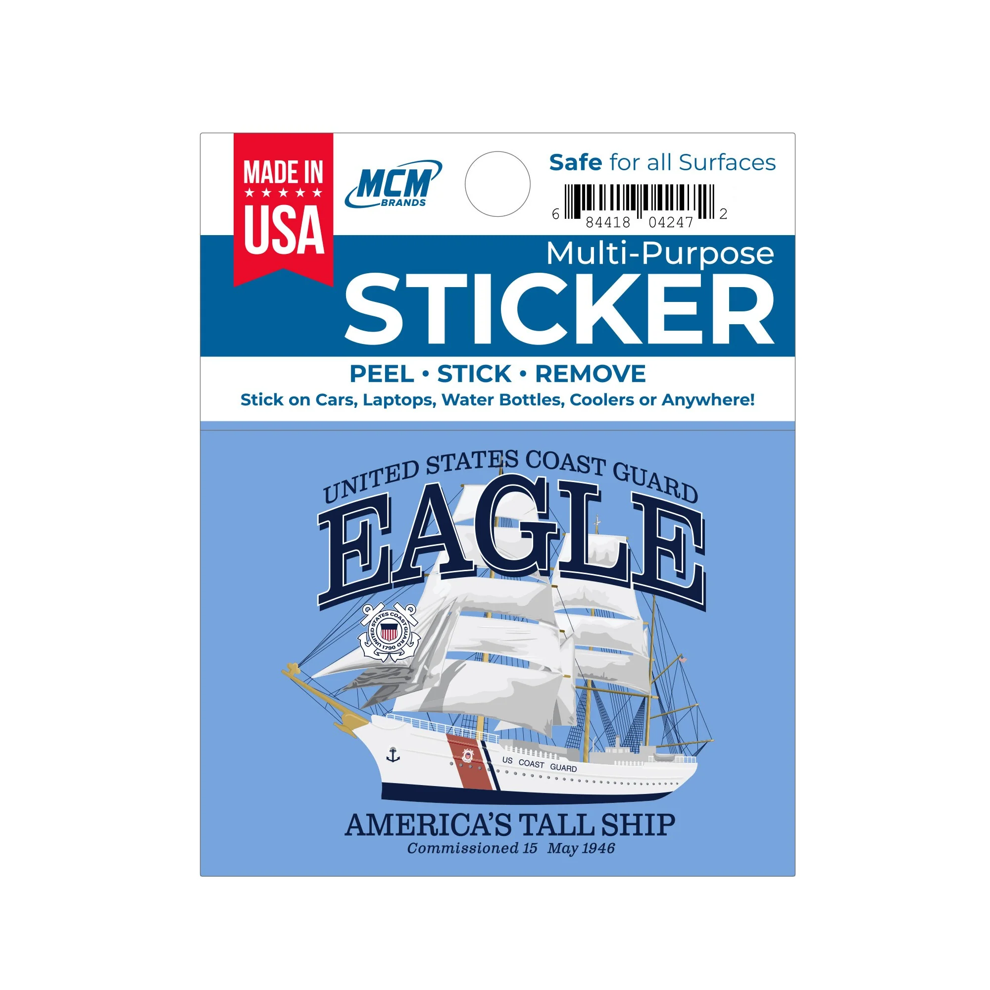 MCM USCG Tall Ship Sticker