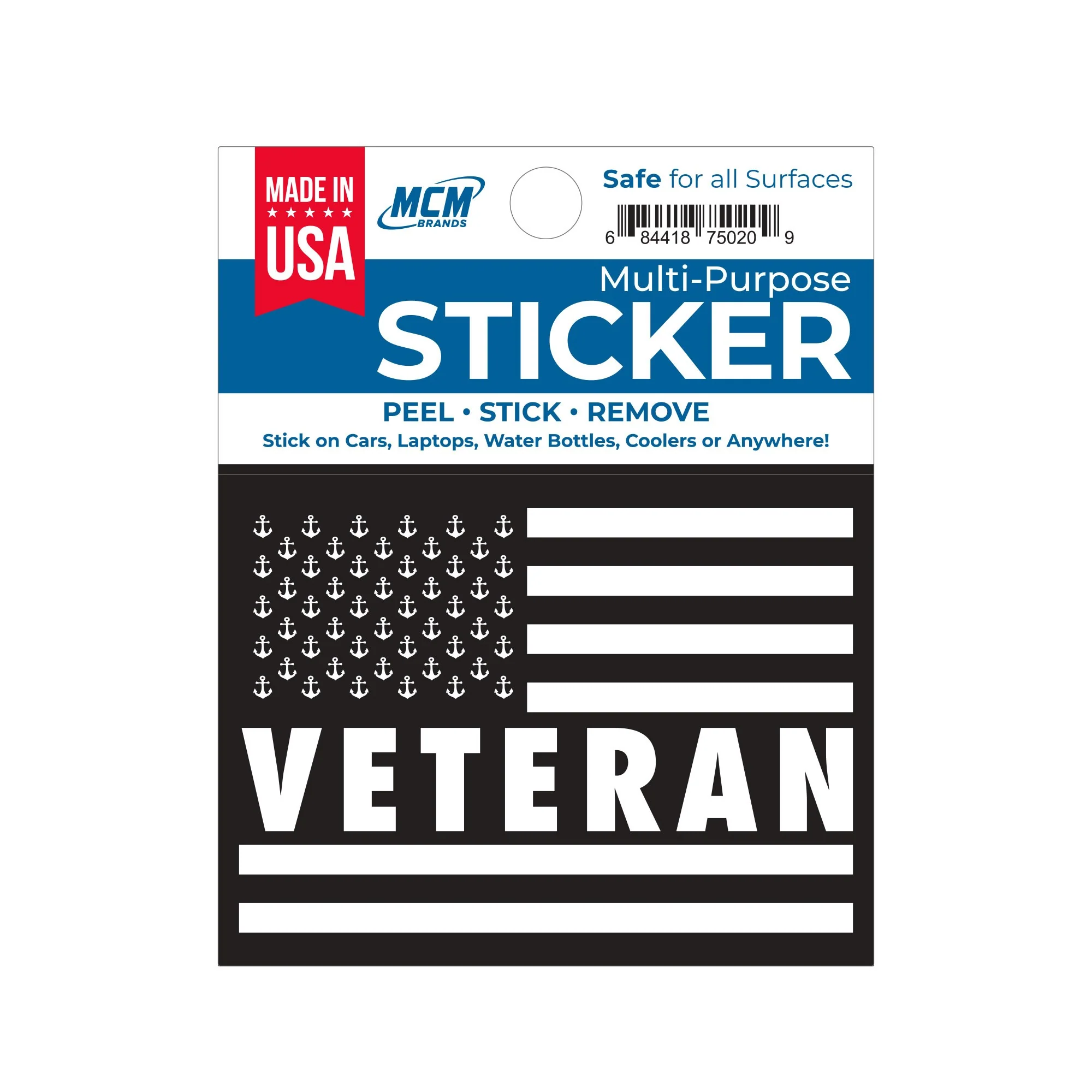 MCM Veteran Flag Sticker