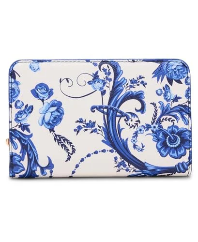 Anne Klein Blue Toile Medium Snap Bifold Wallet - Image 3