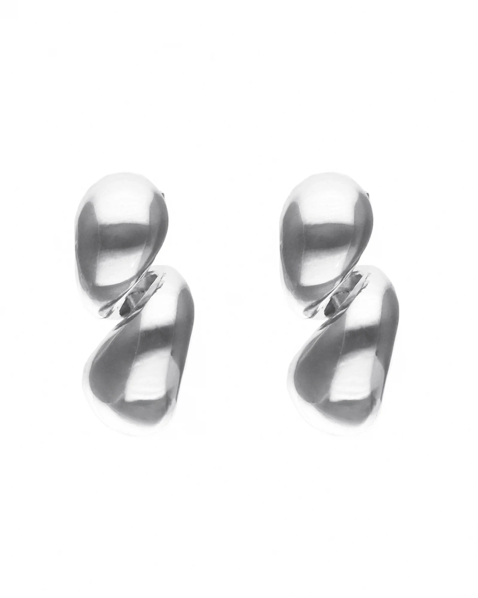UNOde50 Medula Silver Twist Earrings