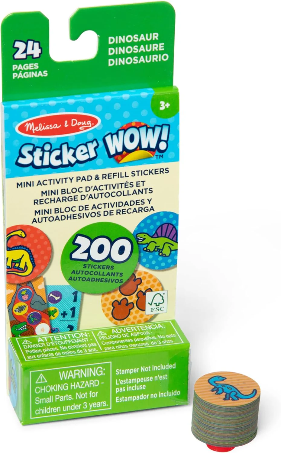 Melissa & Doug Sticker Wow! Refill Stickers - Dinosaur