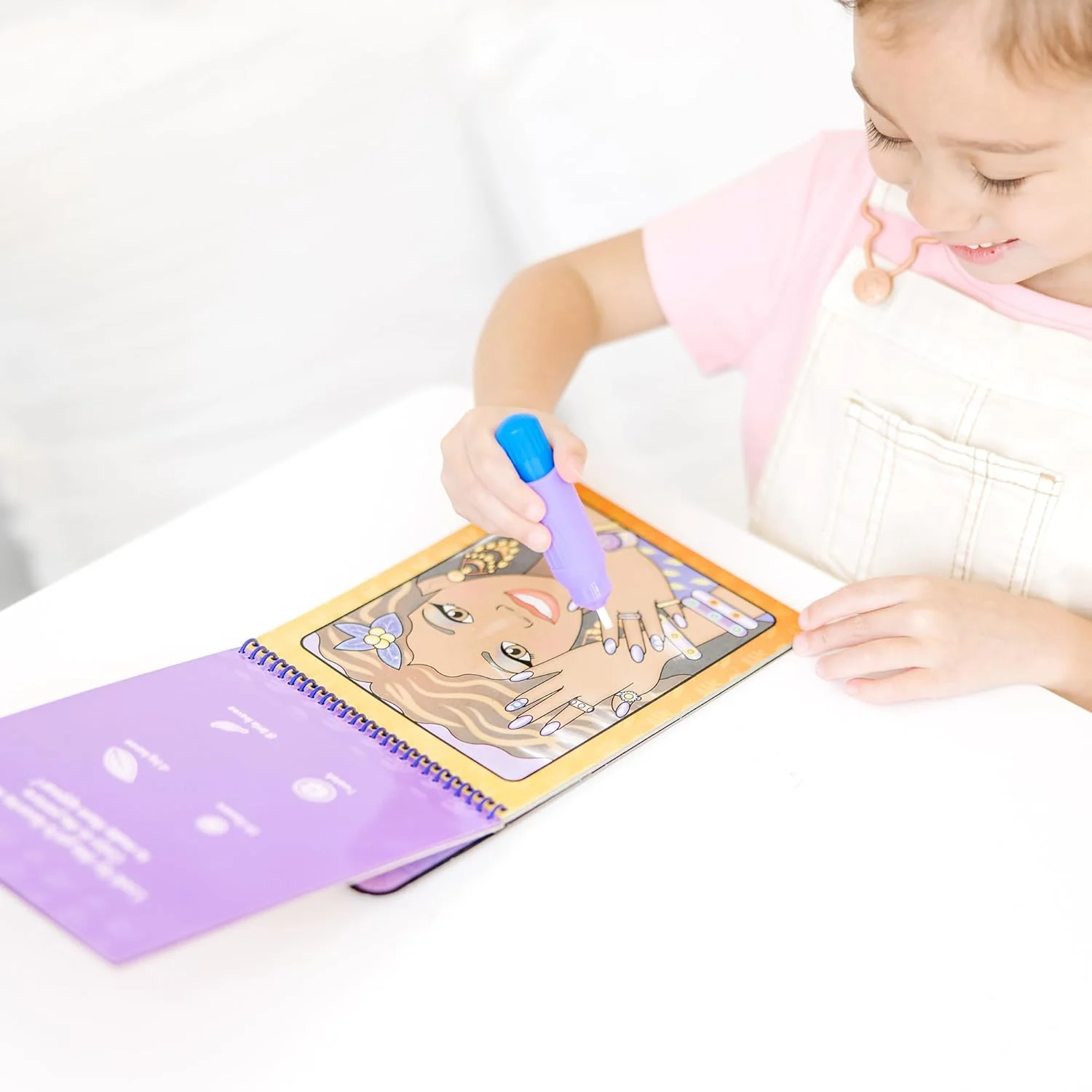 Melissa & Doug On the Go Water Wow! Reusable Water-Reveal Activity Pad - Makeup and Manicures - Image 9