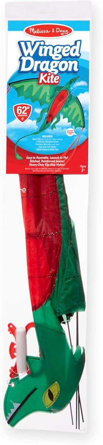 Melissa & Doug Winged Dragon Shaped Kite - 62" - Image 3