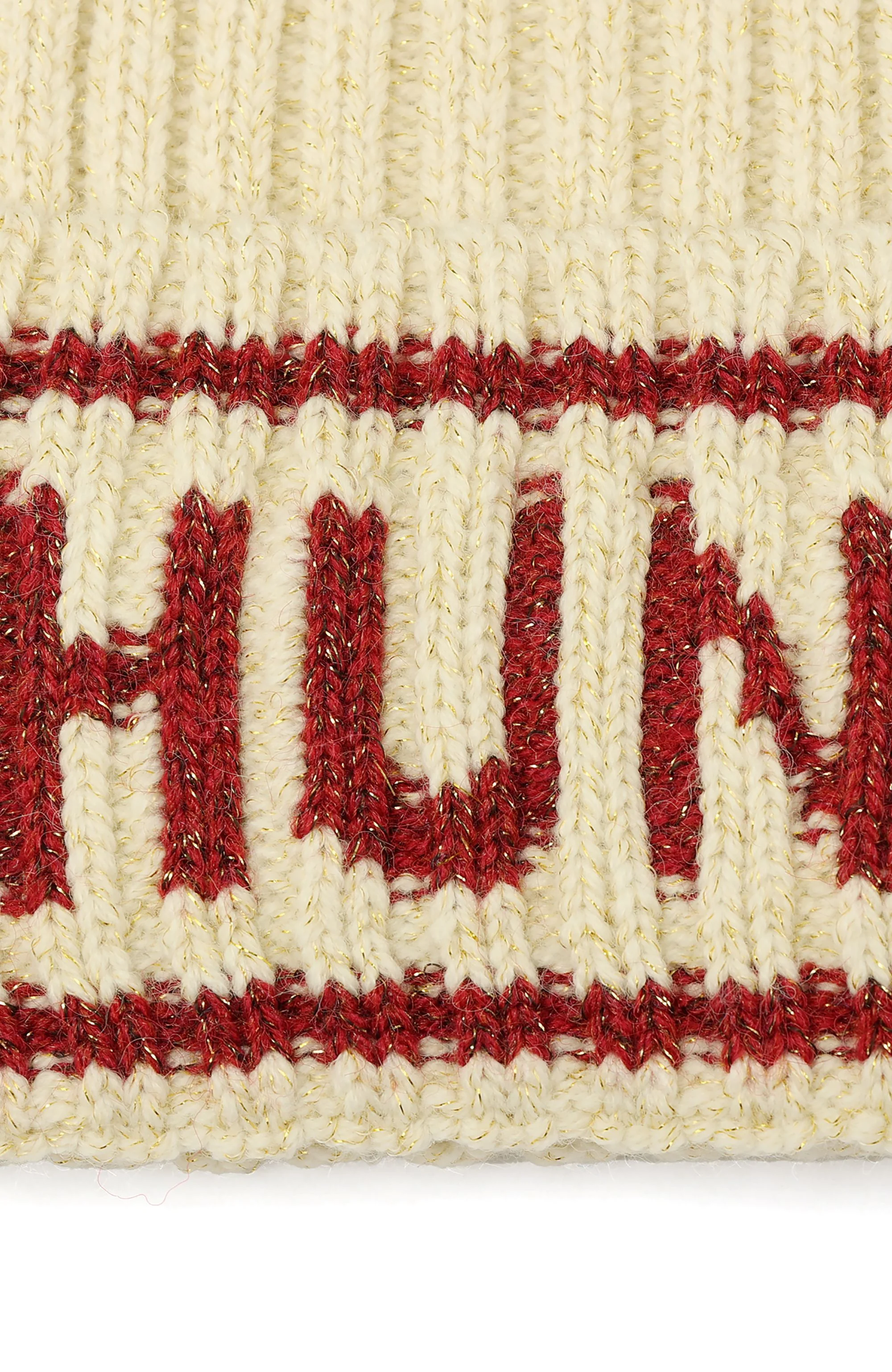 Hunter Metallic Rib Logo Cuff Beanie - Image 4
