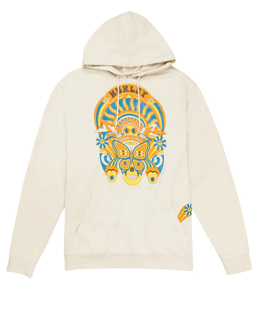 Hurley Mens Naturals Pullover Hoodie Sweatshirt