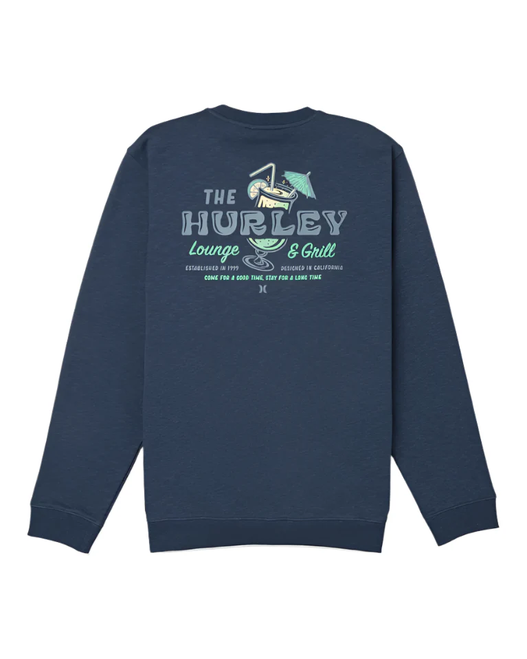 Hurley Mens Lounge Slub Crew Sweatshirt - Image 2
