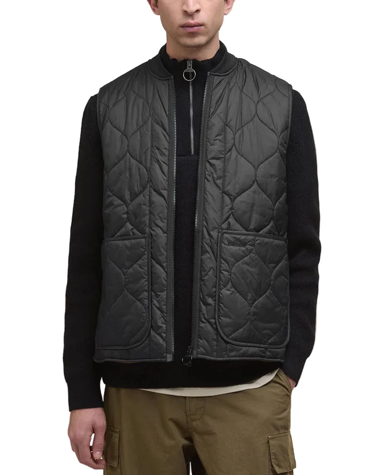 Barbour Mens Utility Liddesdale Quilted Gilet Vest - Image 2