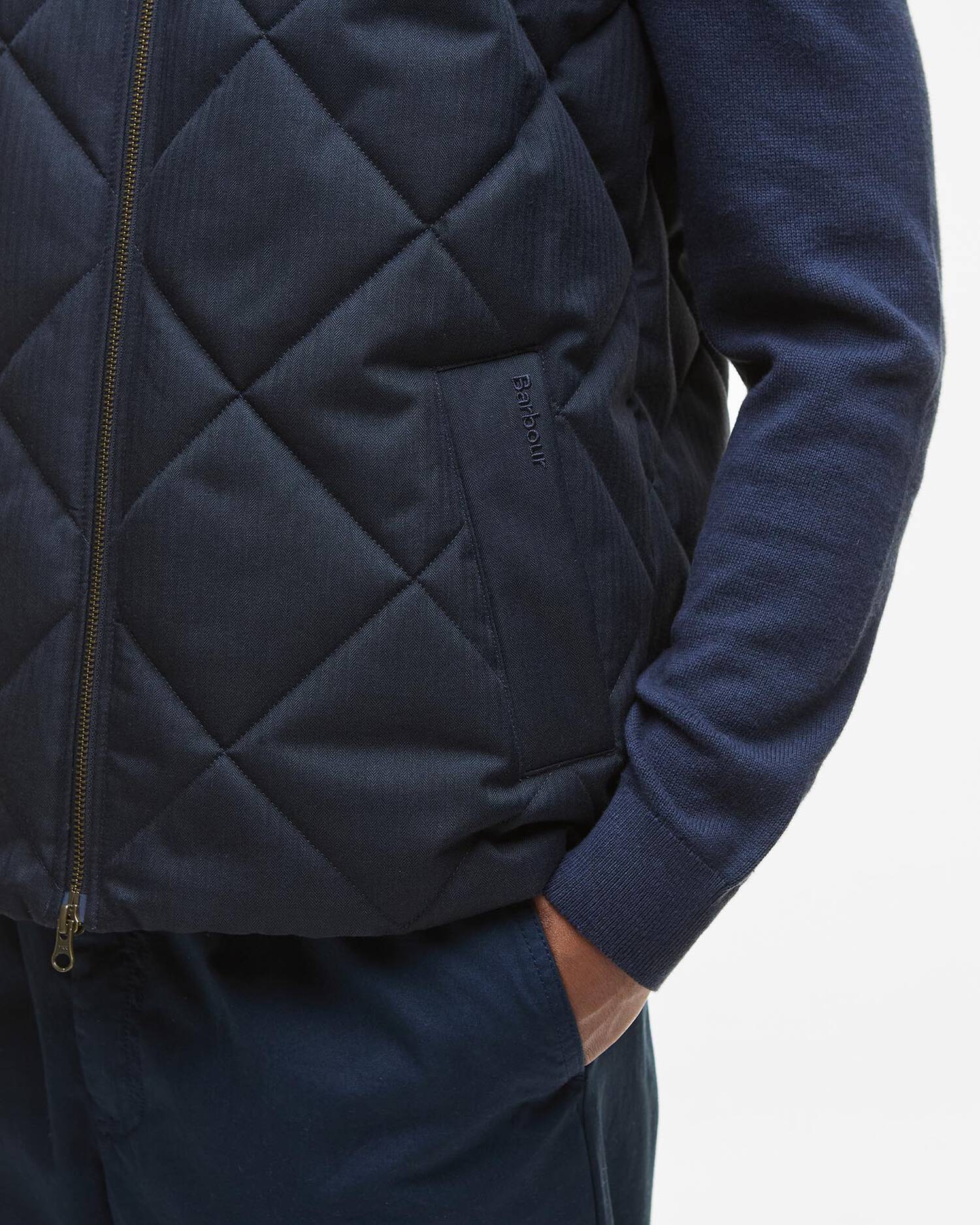 Barbour Mens City Harrington Quilted Gilet Vest - Image 5