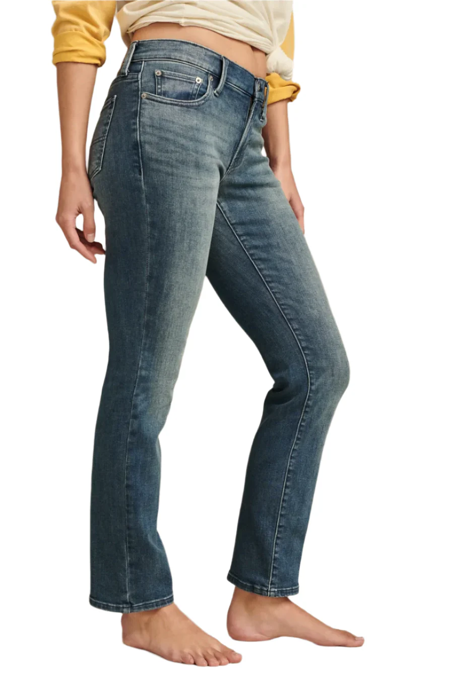 Lucky Brand Womens Mid Rise Sweet Straight Jeans - Image 2