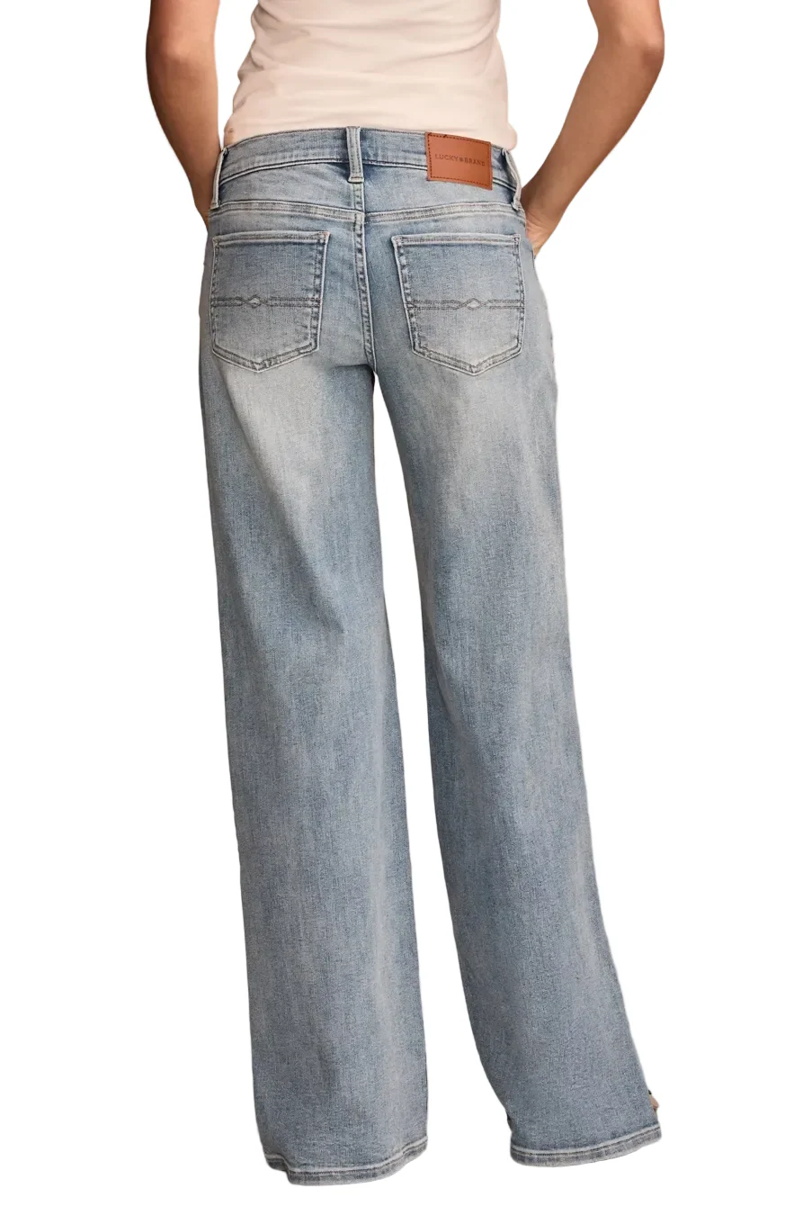 Lucky Brand Womens Mid Rise Sweet Wide Leg Jeans - Image 2
