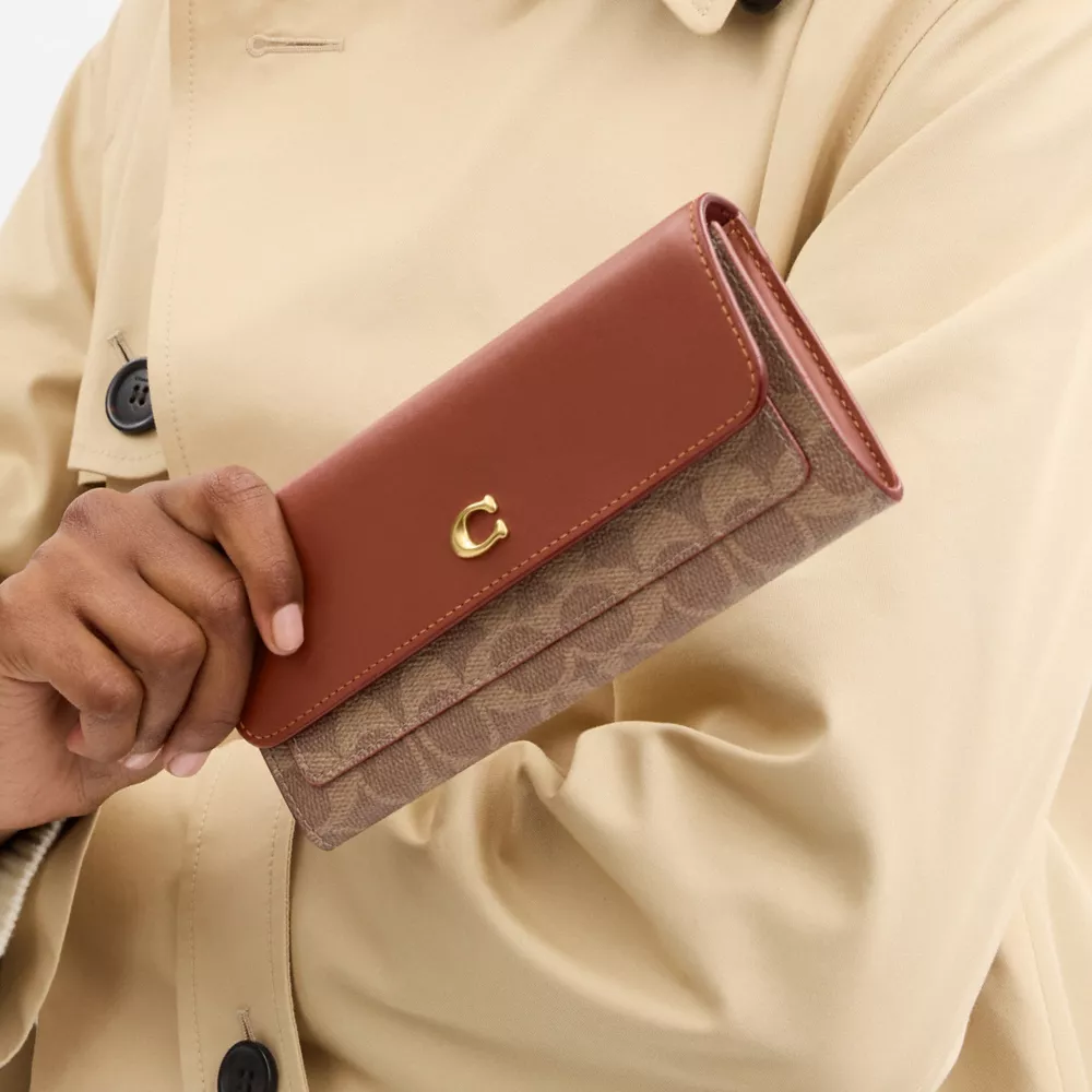 Coach Mila Long Flap Wallet - Image 4