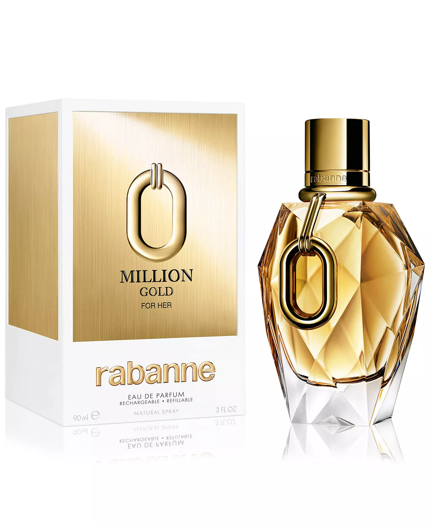 Rabanne Million Gold For Her Eau De Parfum Spray - 3.0 oz. - Image 2