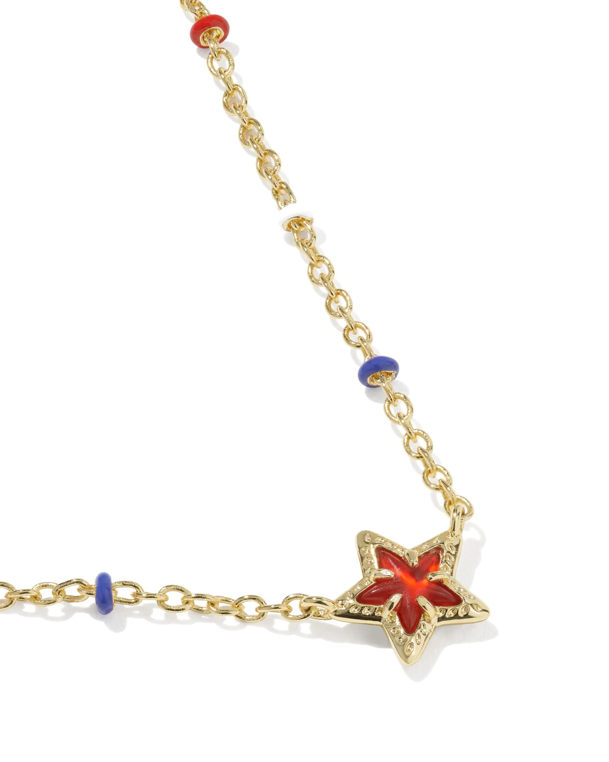 Kendra Scott Mini Cassidy Short Pendant Necklace - Red Illusion - Image 2