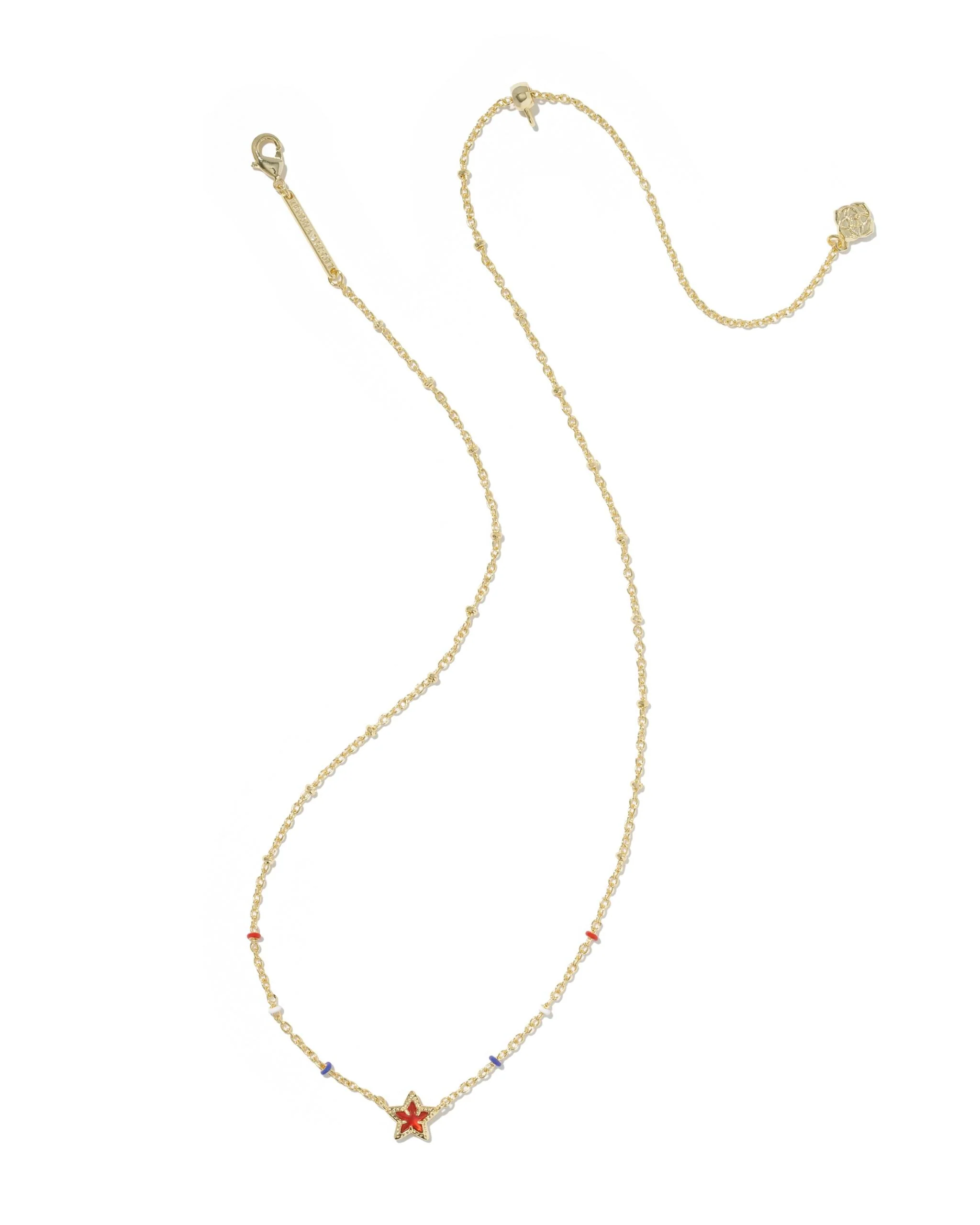 Kendra Scott Mini Cassidy Short Pendant Necklace - Red Illusion - Image 3