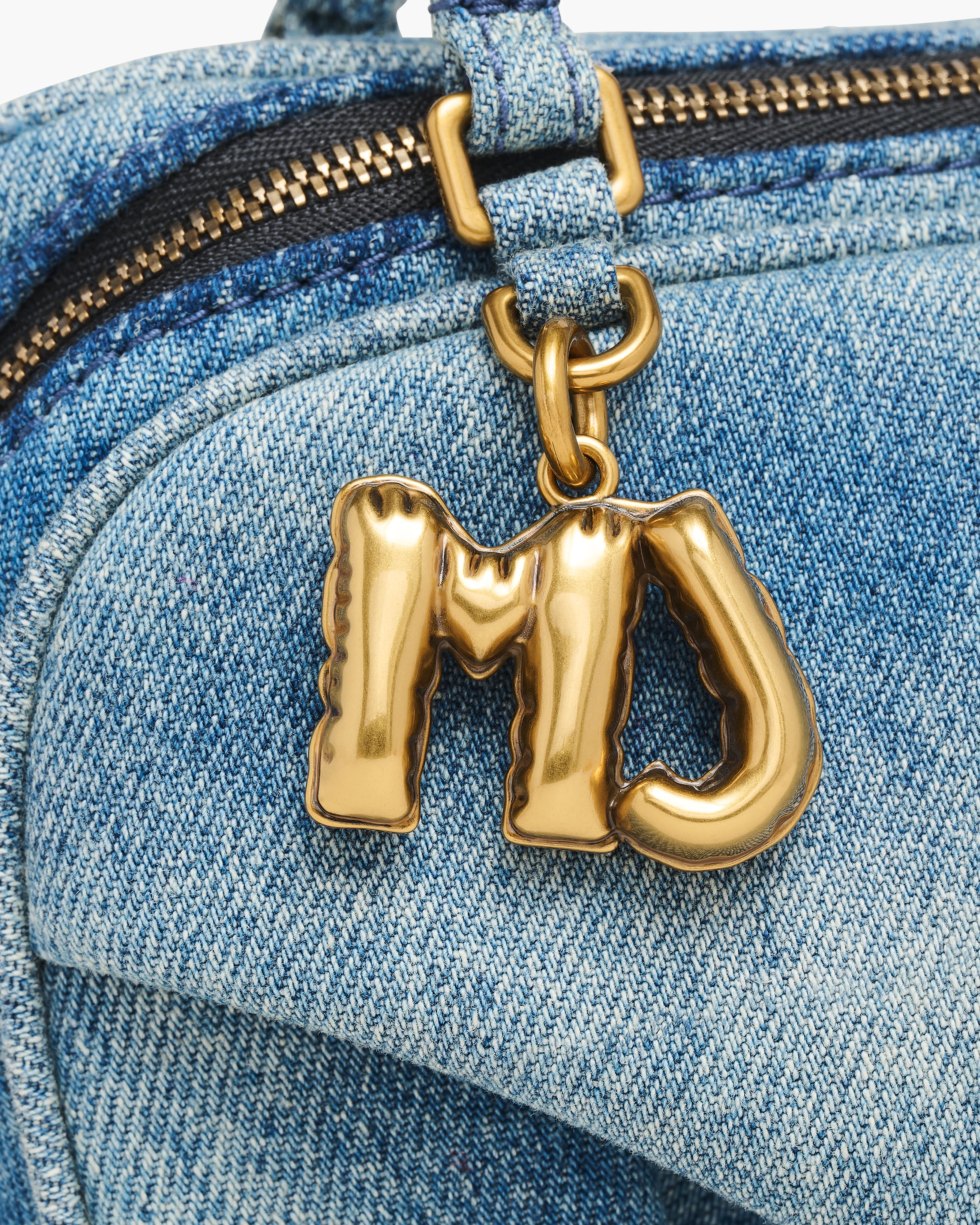 Marc Jacobs The Denim Mini Wave Tote Handbag - Image 4