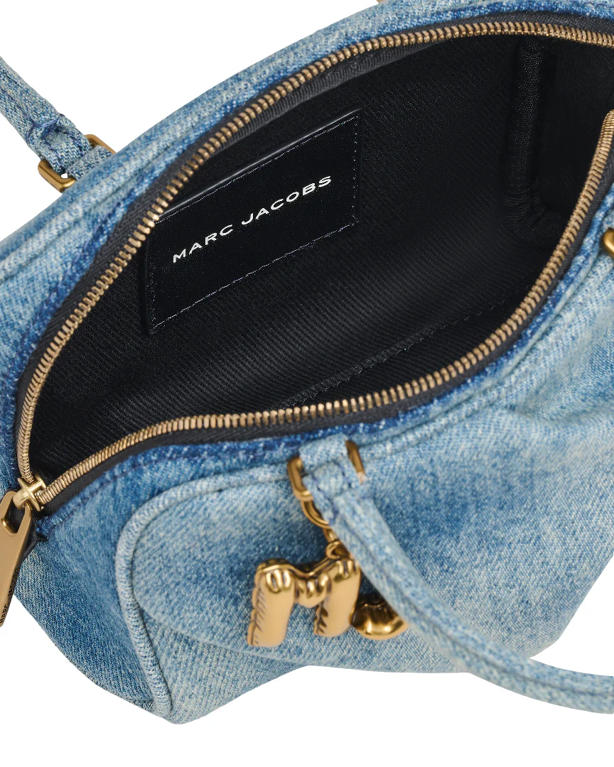 Marc Jacobs The Denim Mini Wave Tote Handbag - Image 5