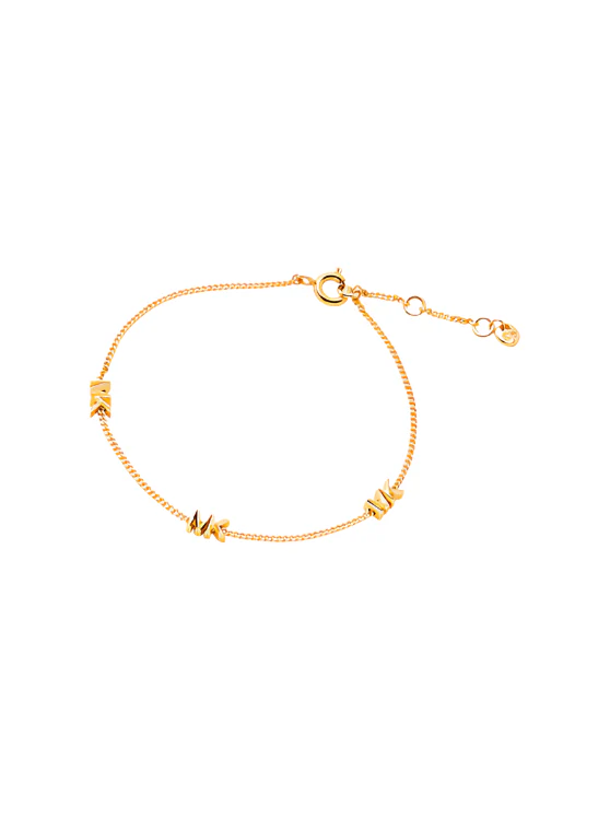 Michael Kors Gold-Plated Mini MK Bracelet