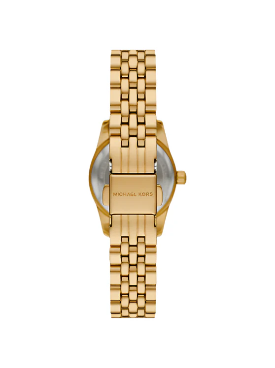 Michael Kors Womens Petite Lexington Pavé Gold-Tone Watch - Image 3