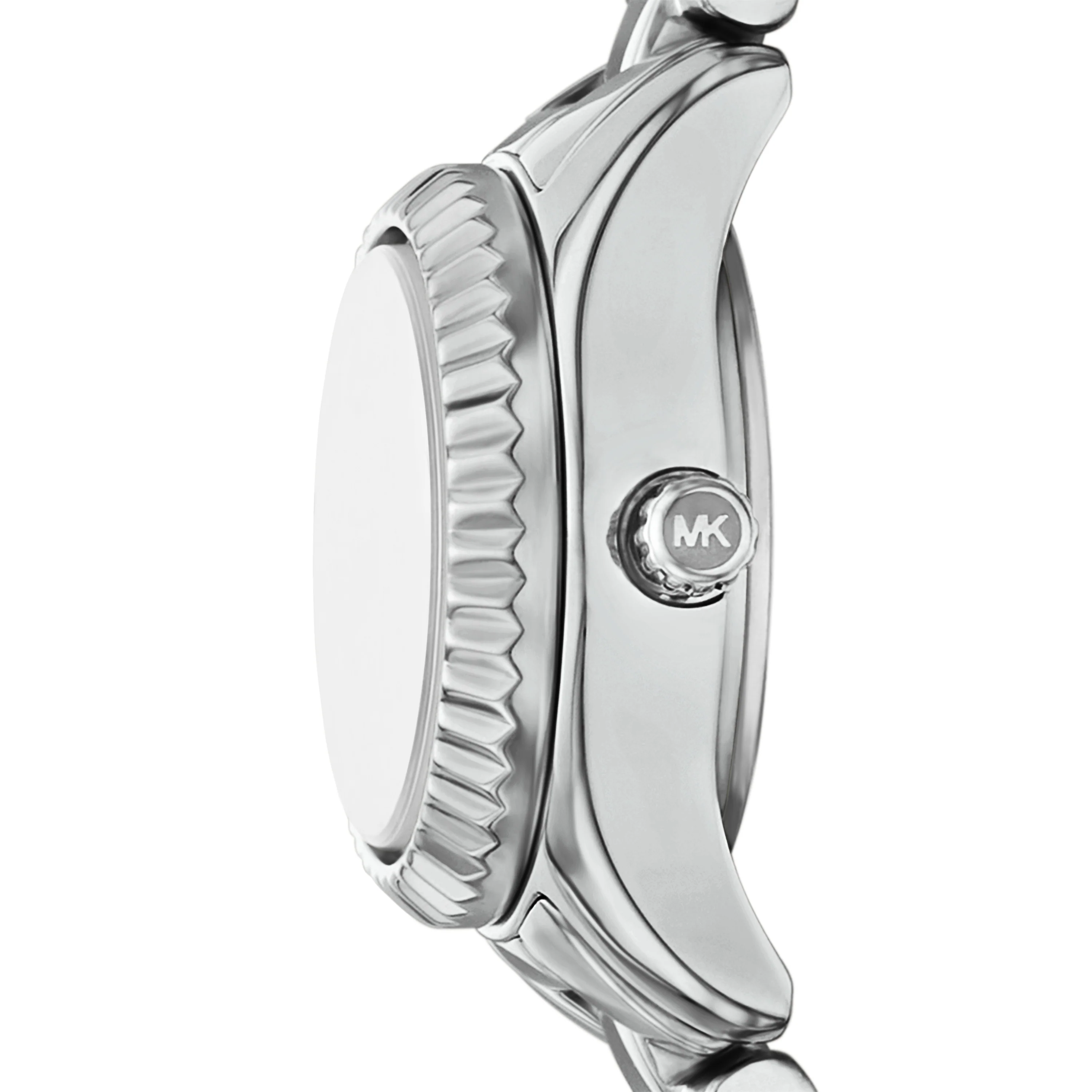 Michael Kors Womens Lexington Three-Hand Silver-Tone Stainless Steel Watch Gift Set - Image 3