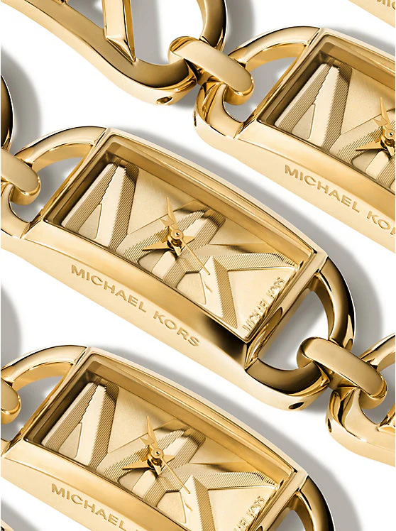 Michael Kors Womens Mini Empire Gold-Tone Watch - Image 4