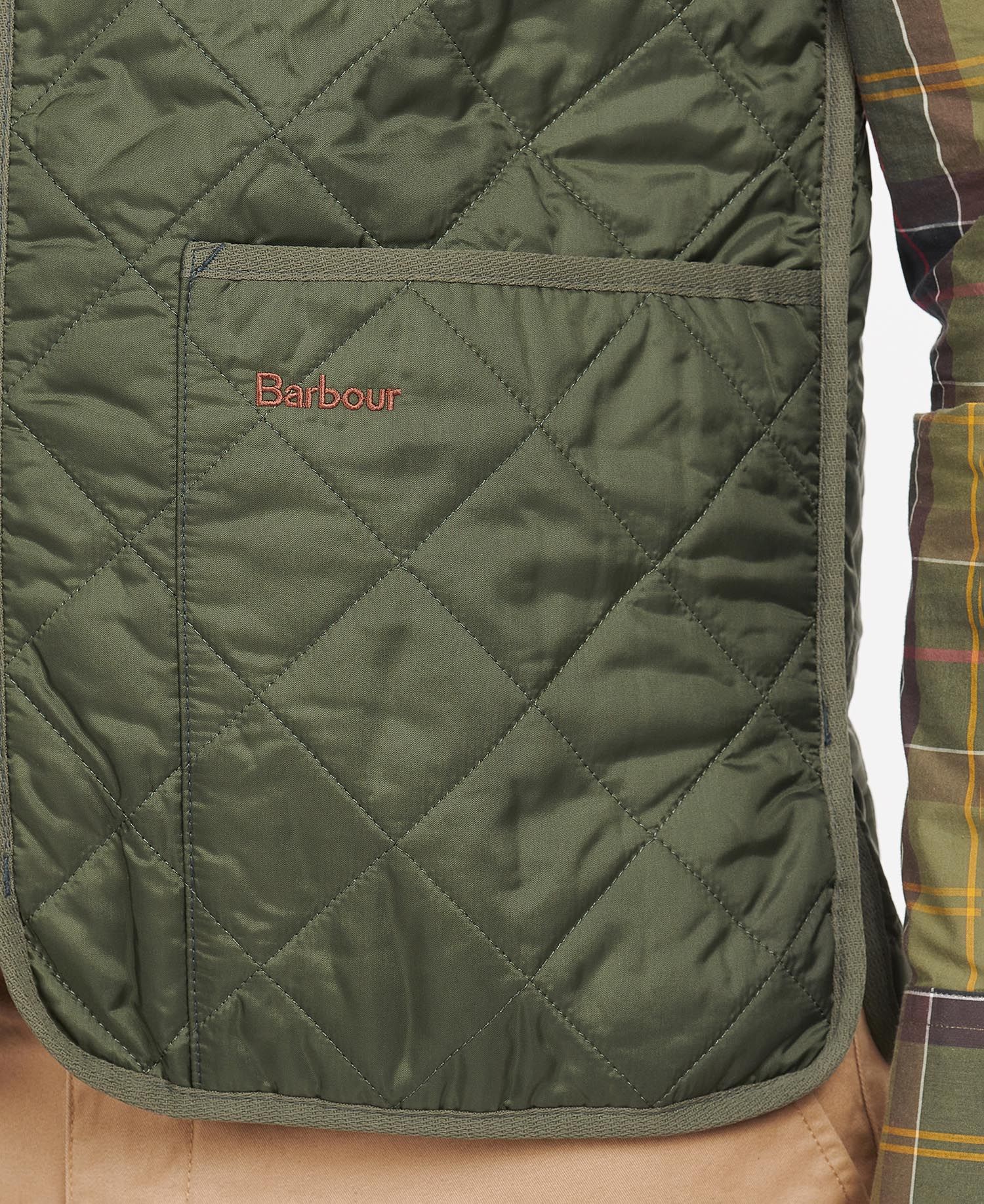 Barbour Mens Quilted Zip-In Liner Vest - Image 5