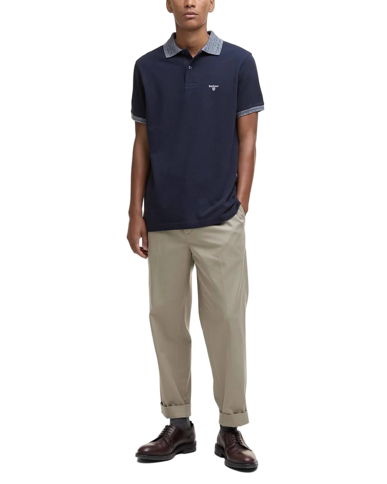 Barbour Mens Marlton Tailored Short Sleeve Polo Shirt - Image 4