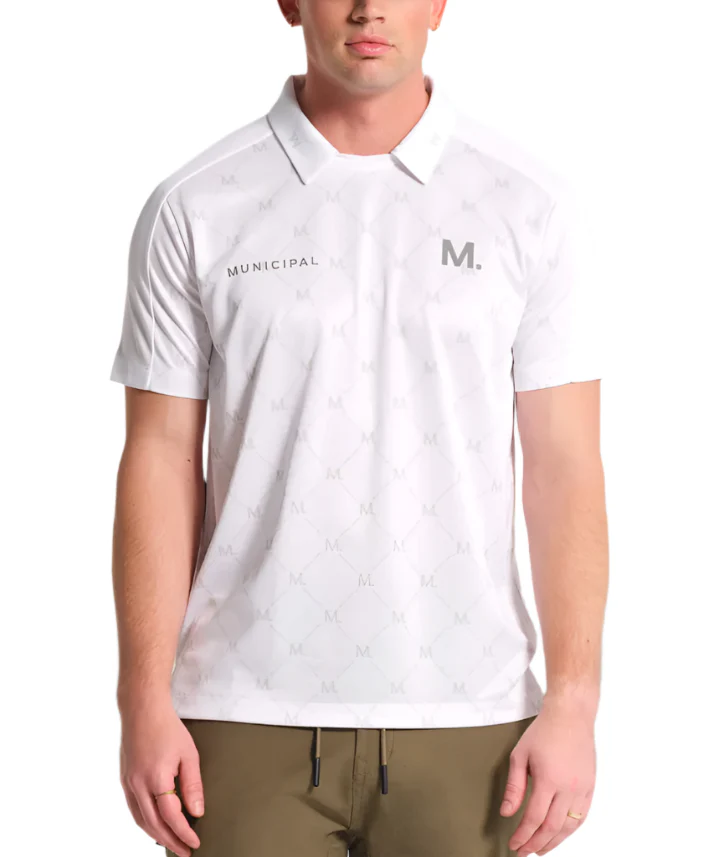 Municipal Mens Sportcross Crested Crew Short Sleeve Polo Shirt - Image 2