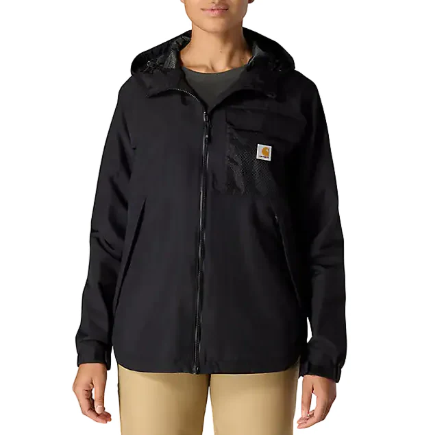 Carhartt Womens Storm Defender Monterey Loose Fit Lightweight Hooded Packable Jacket - Image 2