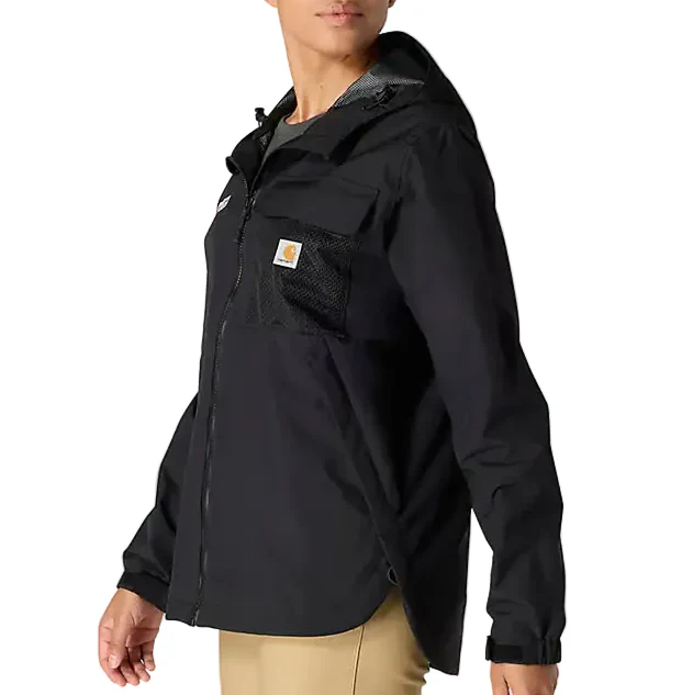Carhartt Womens Storm Defender Monterey Loose Fit Lightweight Hooded Packable Jacket - Image 4
