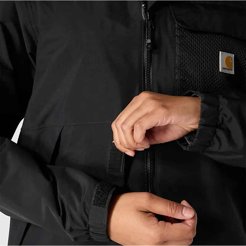 Carhartt Womens Storm Defender Monterey Loose Fit Lightweight Hooded Packable Jacket - Image 7
