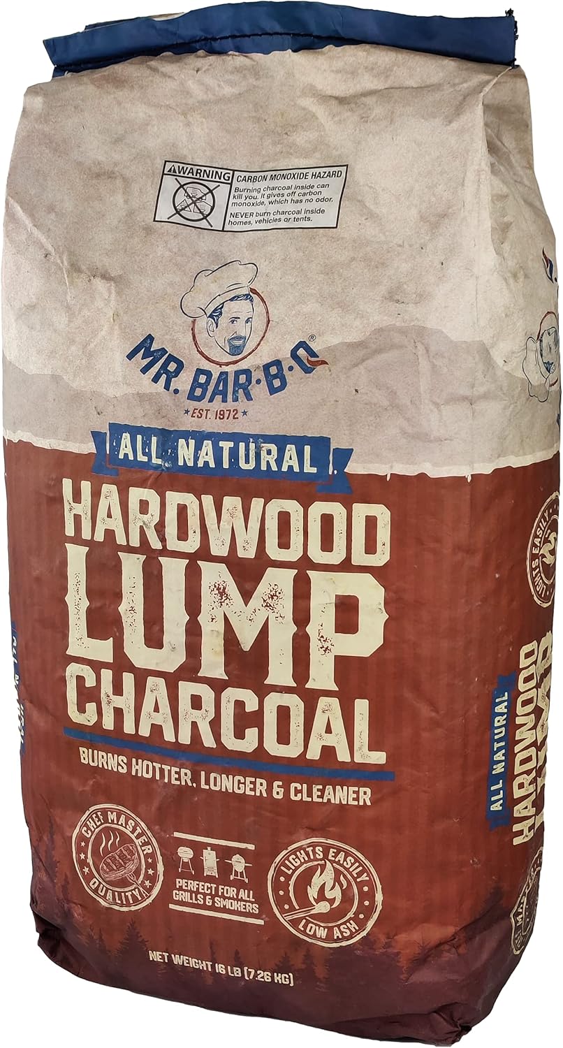 Mr. Bar-B-Q All Natural Hardwood Lump Charcoal for Grilling - 16 lb. - Image 2