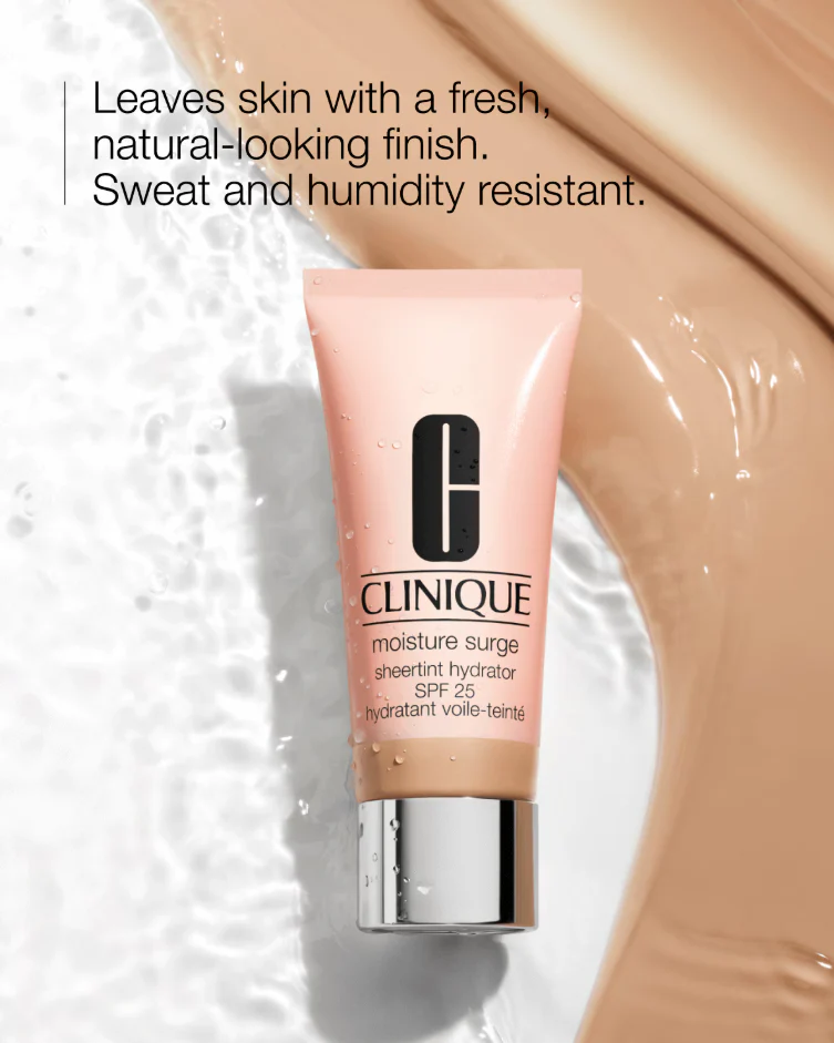 Clinique Moisture Surge Sheertint Hydrator Broad Spectrum SPF 25 Tinted Moisturizer - Universal Light Medium - Image 3
