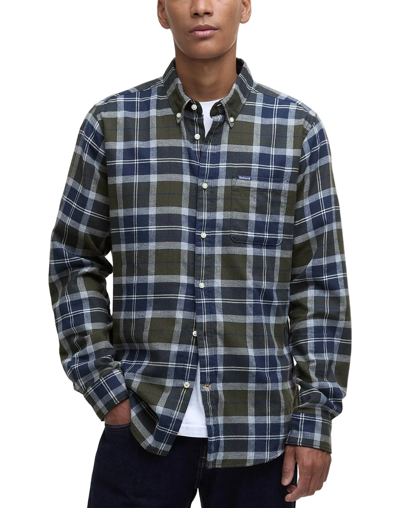 Barbour Mens Rasay Tailored Long Sleeve Shirt - Image 2