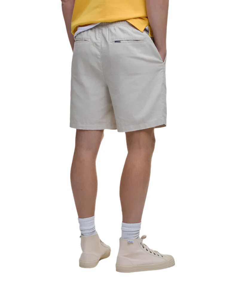 Barbour Mens Cotton Linen Relaxed Shorts - Image 3