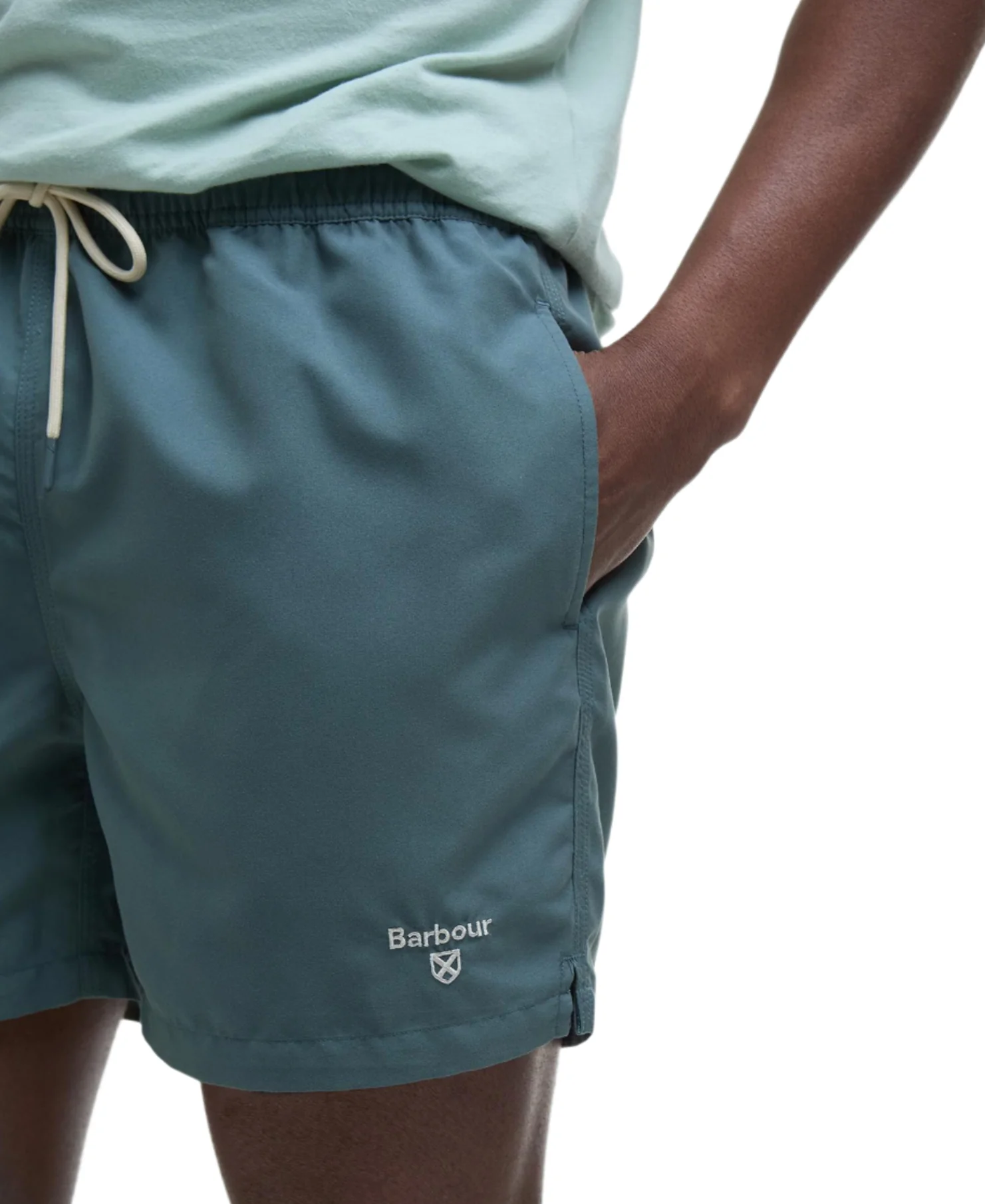 Barbour Mens Logo Swim Shorts - Image 4