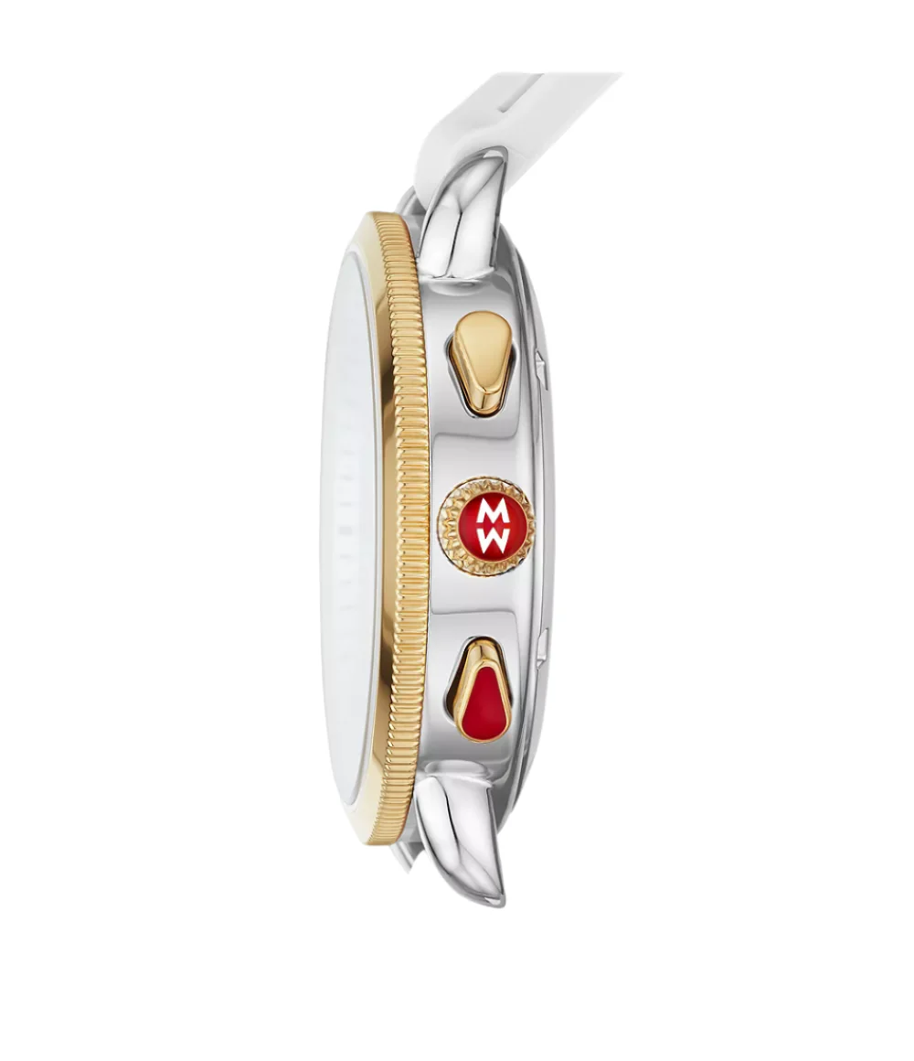 Michele Sporty Sport Sail White Silicone Watch - Image 2