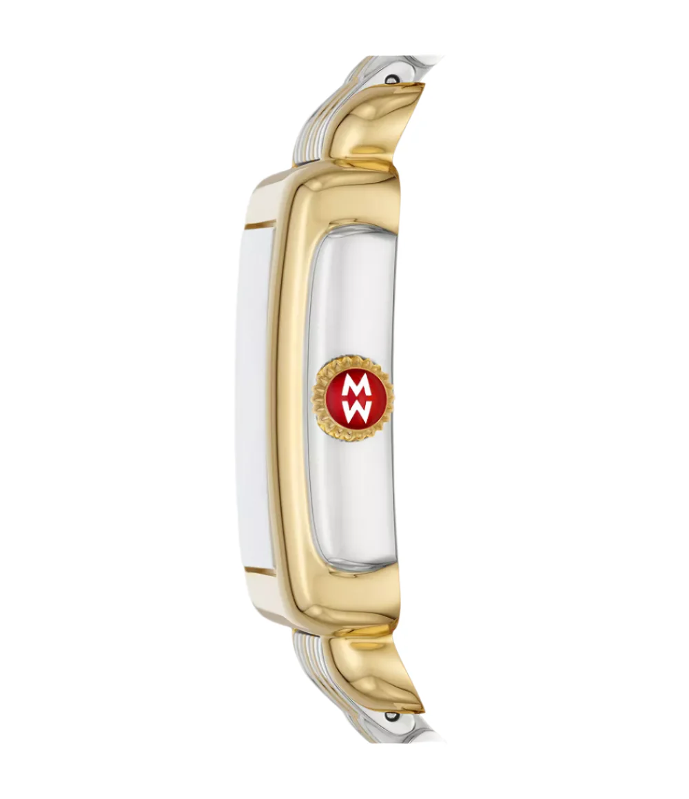 Michele Deco Madison Mid Two-Tone 18K Gold-Plated Diamond Dial Watch - Image 2