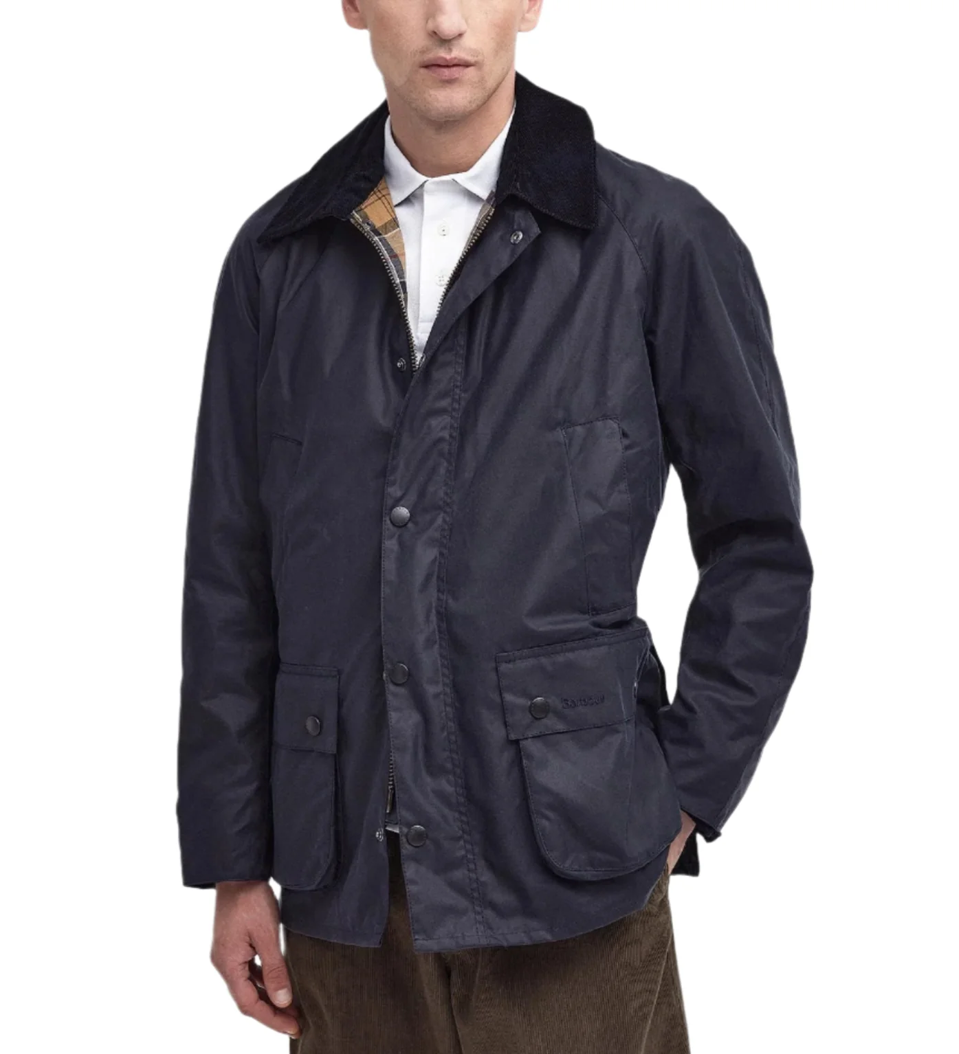 Barbour Mens Ashby Waxed Jacket - Image 2