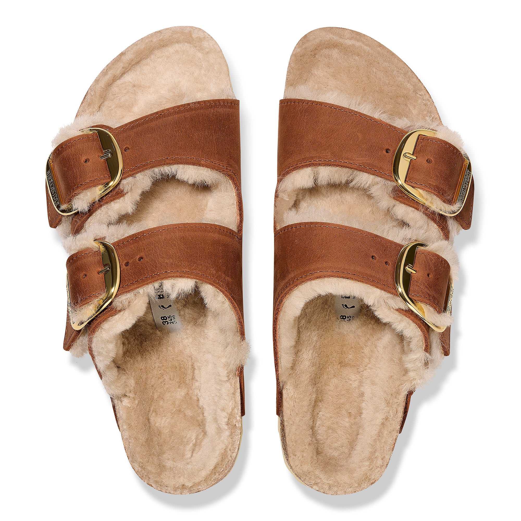 Birkenstock Womens Arizona Big Buckle Shearling Sandals - Regular/Wide - Image 3