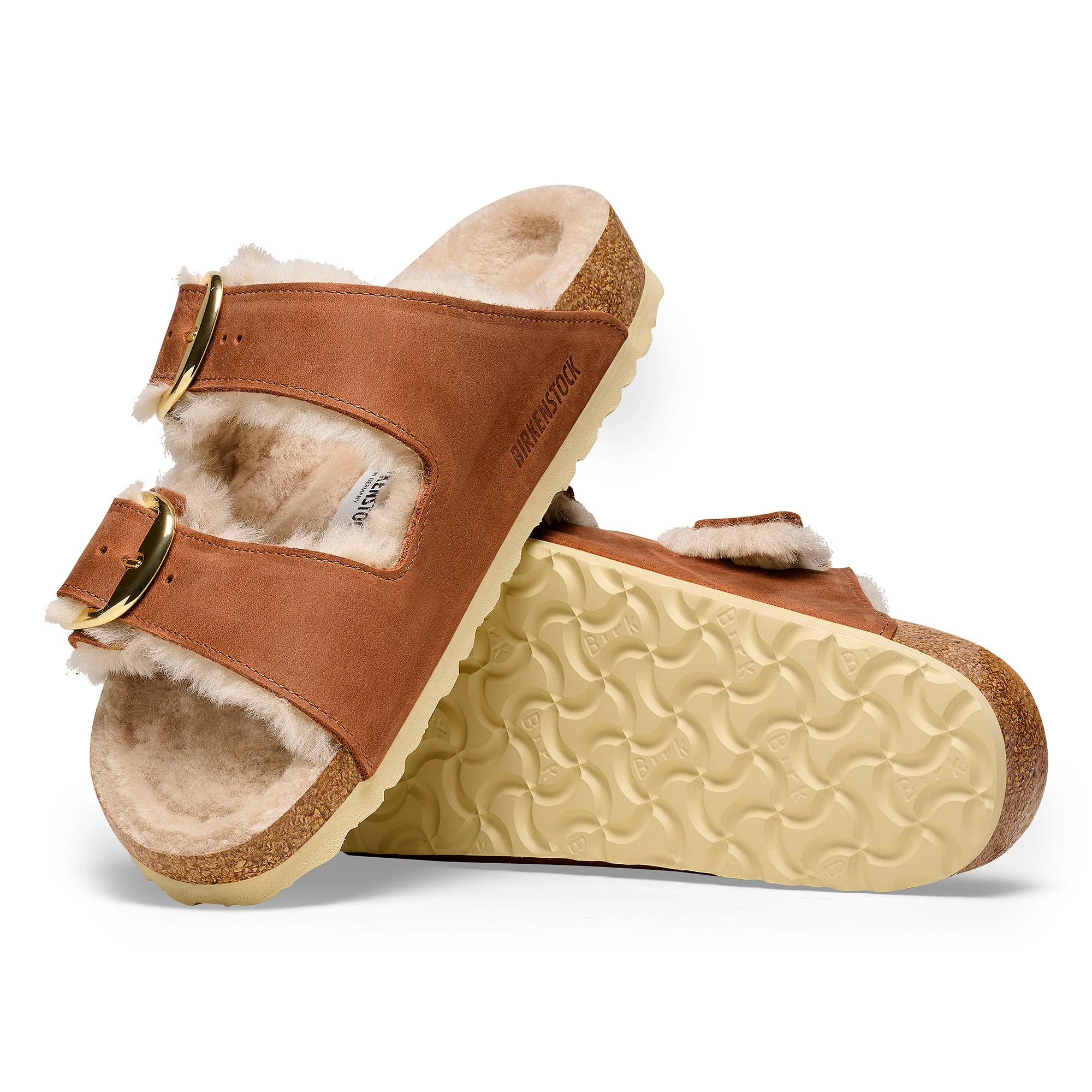 Birkenstock Womens Arizona Big Buckle Shearling Sandals - Regular/Wide - Image 4