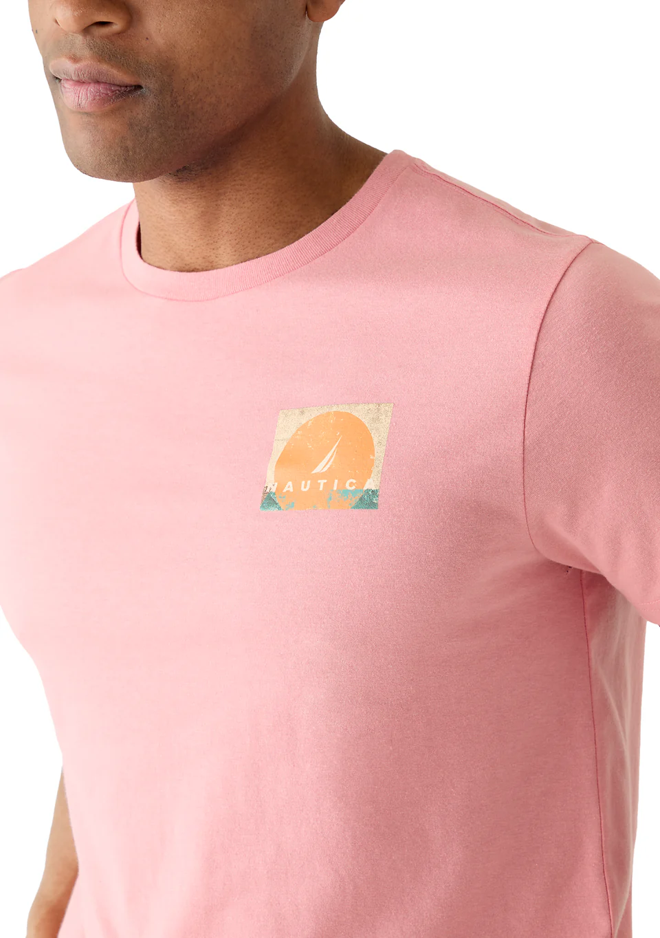 Nautica Mens Sustainably Crafted Land and Sea Graphic Short Sleeve T-Shirt - Image 4