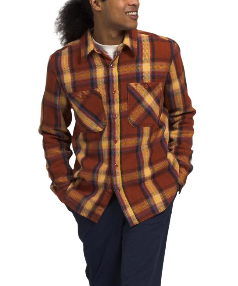 The North Face Mens Valley Twill Long Sleeve Flannel Shirt